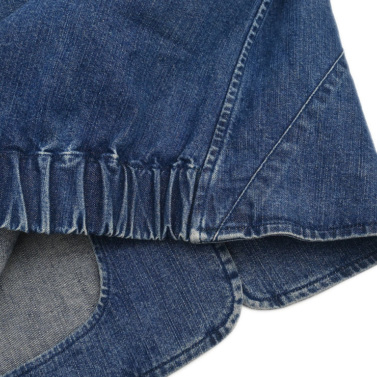 Chanel Collarless Denim Jacket Indigo 06P #36 187040