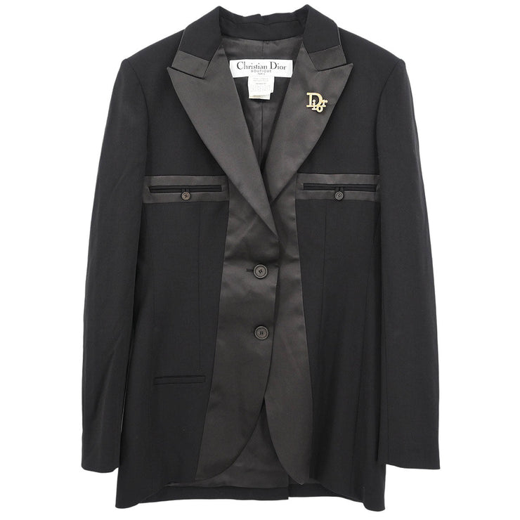 Christian Dior Single Breasted Jacket Black 1A12021147 #38 187042