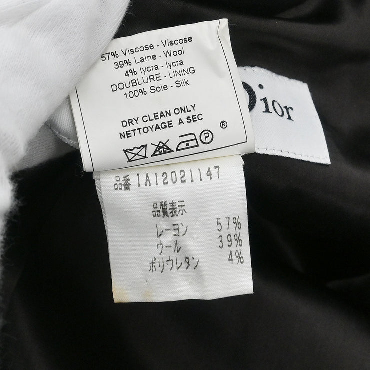 Christian Dior Single Breasted Jacket Black 1A12021147 #38 187042