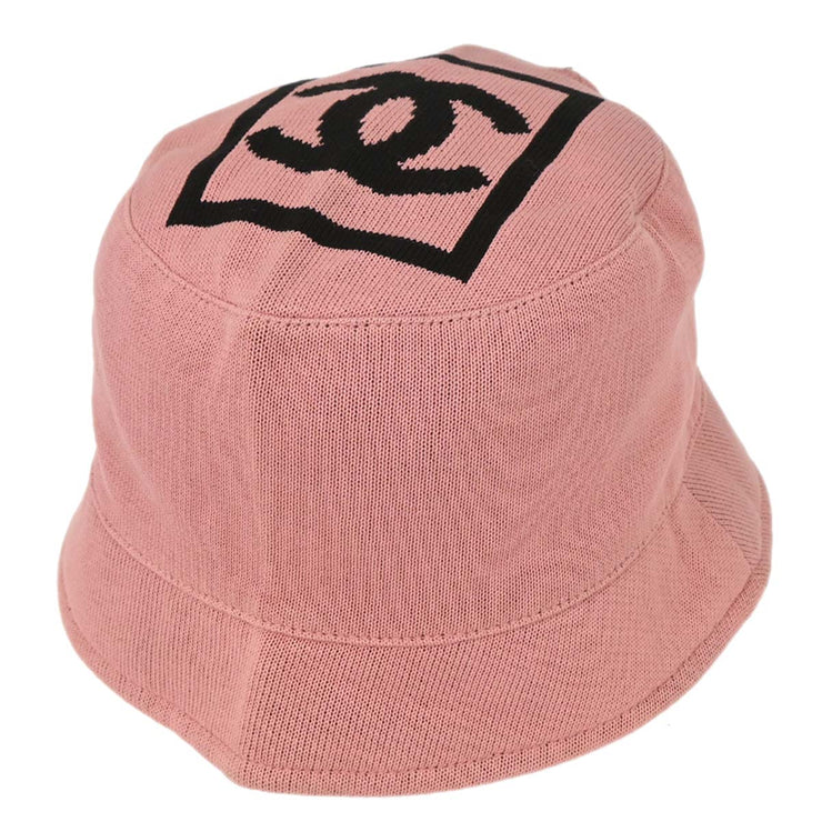 Chanel Sport Line Hat Pink #M Small Good 187047