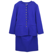 Christian Dior Setup Suit Jacket Skirt Purple MDI5M1200 #40?42 187049
