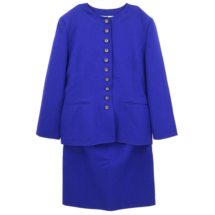 Christian Dior Setup Suit Jacket Skirt Purple MDI5M1200 #40?42 187049