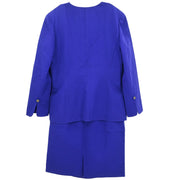 Christian Dior Setup Suit Jacket Skirt Purple MDI5M1200 #40?42 187049