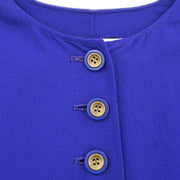 Christian Dior Setup Suit Jacket Skirt Purple MDI5M1200 #40?42 187049