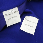 Christian Dior Setup Suit Jacket Skirt Purple MDI5M1200 #40?42 187049
