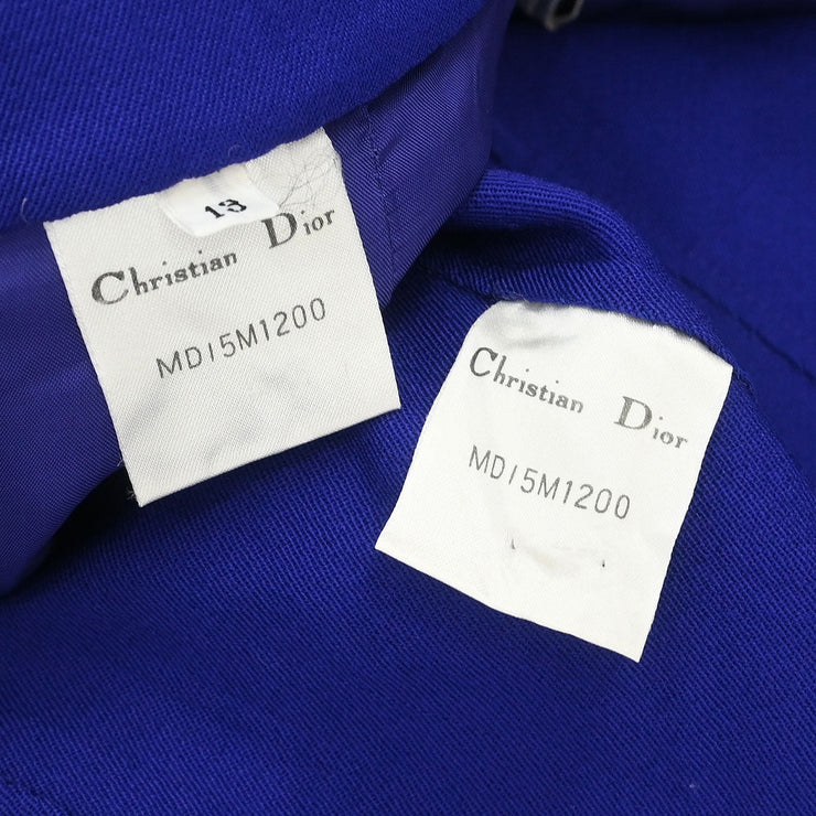 Christian Dior Setup Suit Jacket Skirt Purple MDI5M1200 #40?42 187049