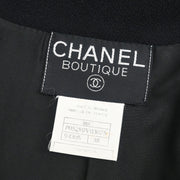 Chanel Single Breasted Jacket Black 95A #38 187054