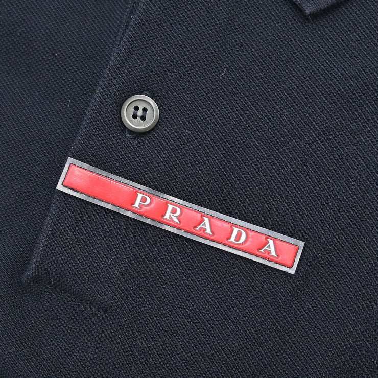 Prada  Sport Polo Shirt Top Navy RN.98339-CN.34767 #S 187058