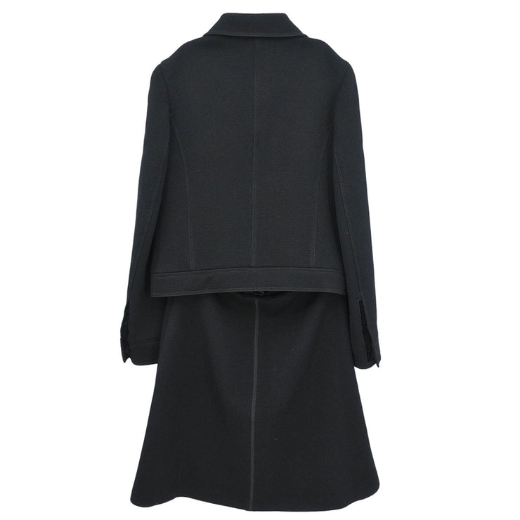 Prada Setup Suit Jacket Skirt Black RN.98339-CA.34767 #40 187059