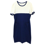 Yves Saint Laurent Setup Cardigan Dress Navy WD37-078 WMS7-079 #M 187061