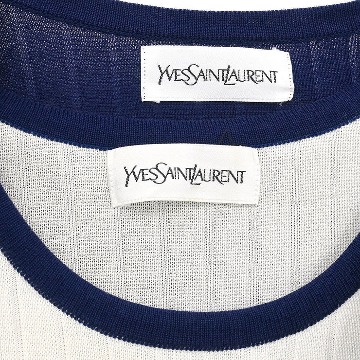 Yves Saint Laurent Setup Cardigan Dress Navy WD37-078 WMS7-079 #M 187061