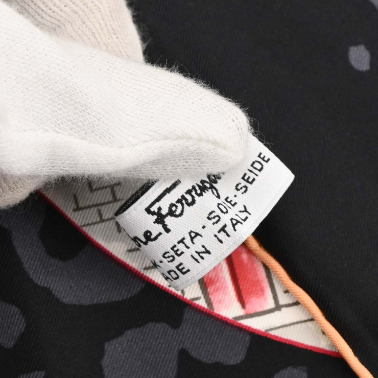 Salvatore Ferragamo Black Scarf Small Good 187063