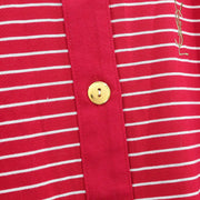 Yves Saint Laurent Short Sleeve Top Red N-18 #M 187064