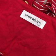 Yves Saint Laurent Short Sleeve Top Red N-18 #M 187064
