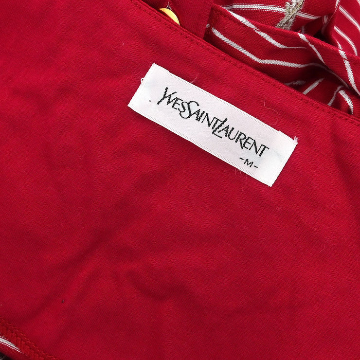 Yves Saint Laurent Short Sleeve Top Red N-18 #M 187064