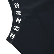 Chanel Cropped Tank Top Black 97C #38 187068