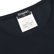 Chanel Cropped Tank Top Black 97C #38 187068