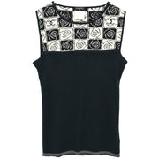 Chanel Sleeveless Tank Top Black 04P #38 187069