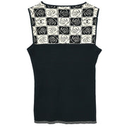 Chanel Sleeveless Tank Top Black 04P #38 187069