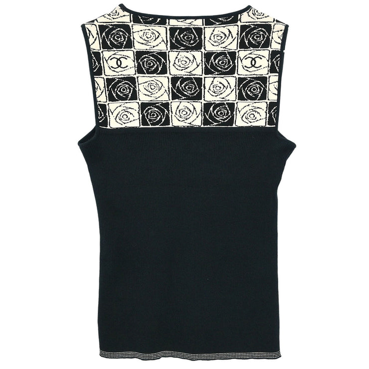Chanel Sleeveless Tank Top Black 04P #38 187069