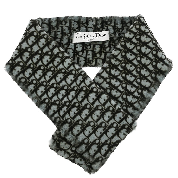 Christian Dior * Trotter Artificial Fur Shawl Stole 187077