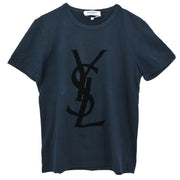 Yves Saint Laurent T-shirt Top Black 118028-X3050 #S 187078