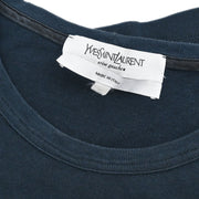 Yves Saint Laurent T-shirt Top Black 118028-X3050 #S 187078