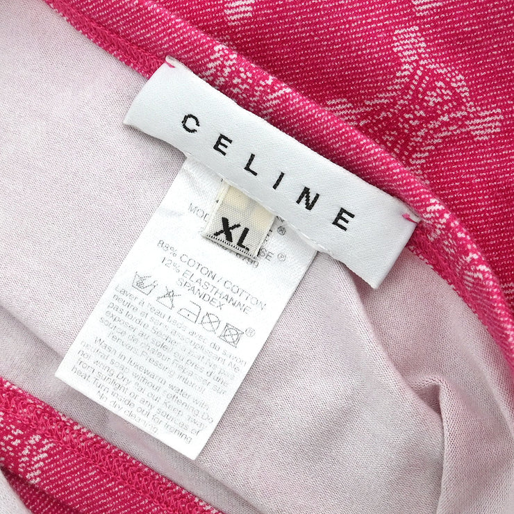 Celine Macadam T-shirt Pink 2 0358/6799 #XL 187079