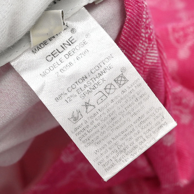 Celine Macadam T-shirt Pink 2 0358/6799 #XL 187079