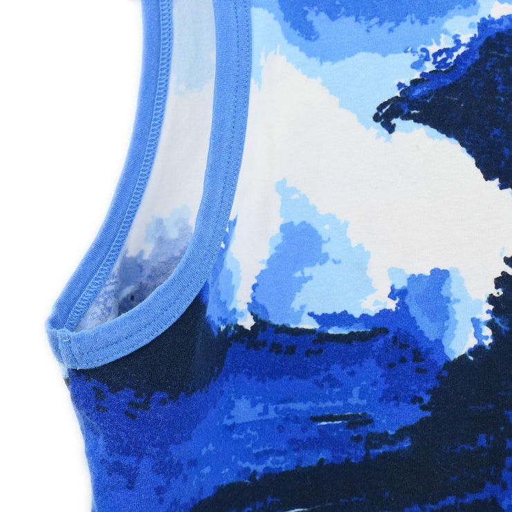 Chanel Surf Line Sleeveless Tank Top Blue 02S #40 187082