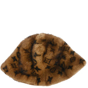 Louis Vuitton * Monogram Mink Vison Hat M74219 #S Small Good 187085