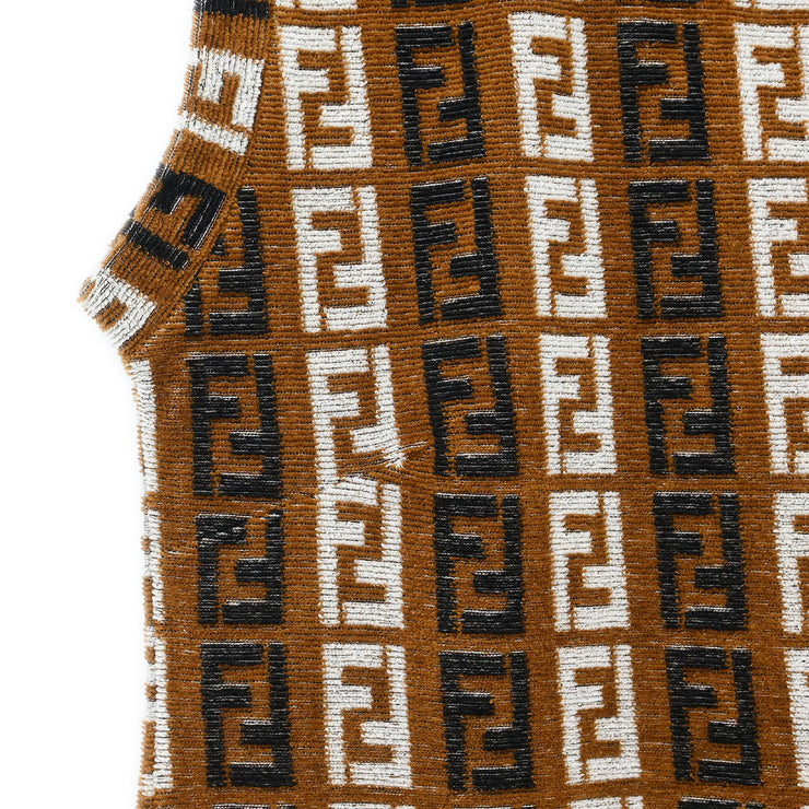 Fendi Sleeveless Dress Brown D-OS-9300DW NO.272093VG #42 187090