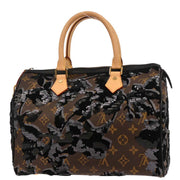 Louis Vuitton Monogram Fleur de Jais Speedy 30 Handbag M40436 TR3140 187095