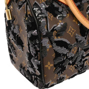 Louis Vuitton Monogram Fleur de Jais Speedy 30 Handbag M40436 TR3140 187095