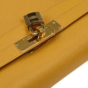 Hermes Jaune Courchevel Kelly 32 Retourne 2way Handbag  Square: D 23.S 187096