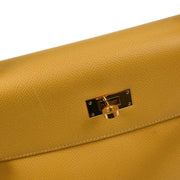 Hermes Jaune Courchevel Kelly 32 Retourne 2way Handbag  Square: D 23.S 187096