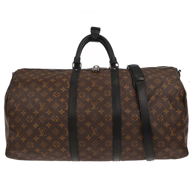 Louis Vuitton Monogram Macassar Keepall Bandouliere 55 M56714 DU0120 187097