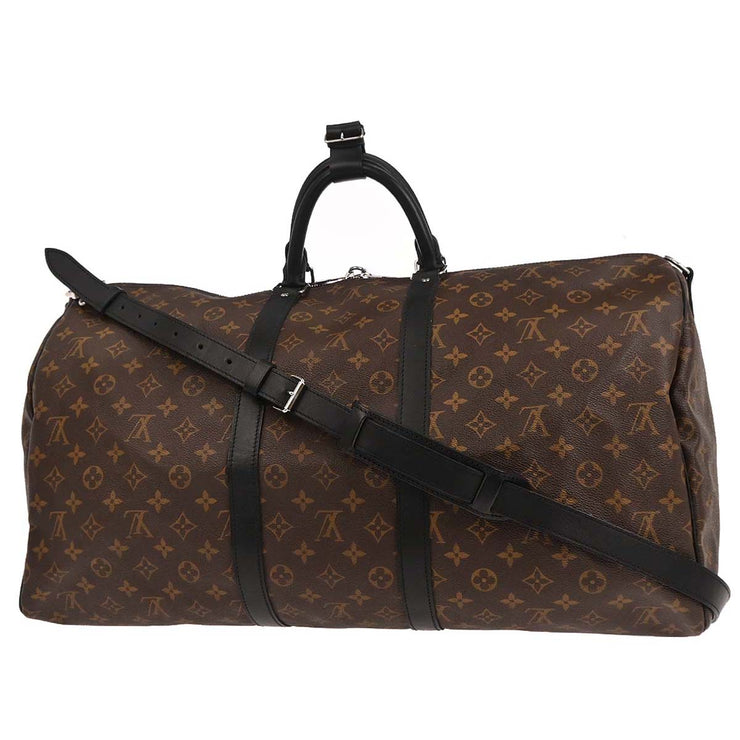 Louis Vuitton Monogram Macassar Keepall Bandouliere 55 M56714 DU0120 187097