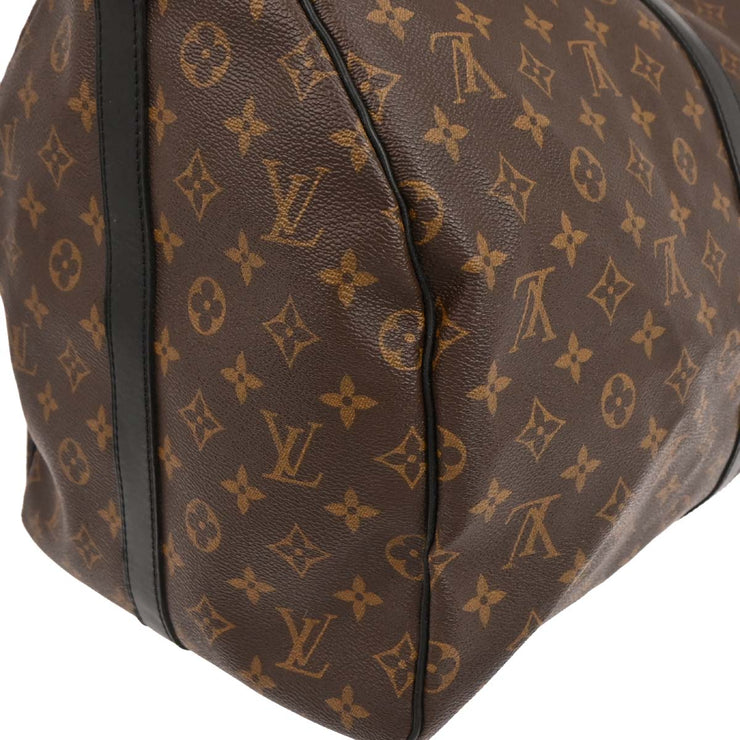 Louis Vuitton Monogram Macassar Keepall Bandouliere 55 M56714 DU0120 187097