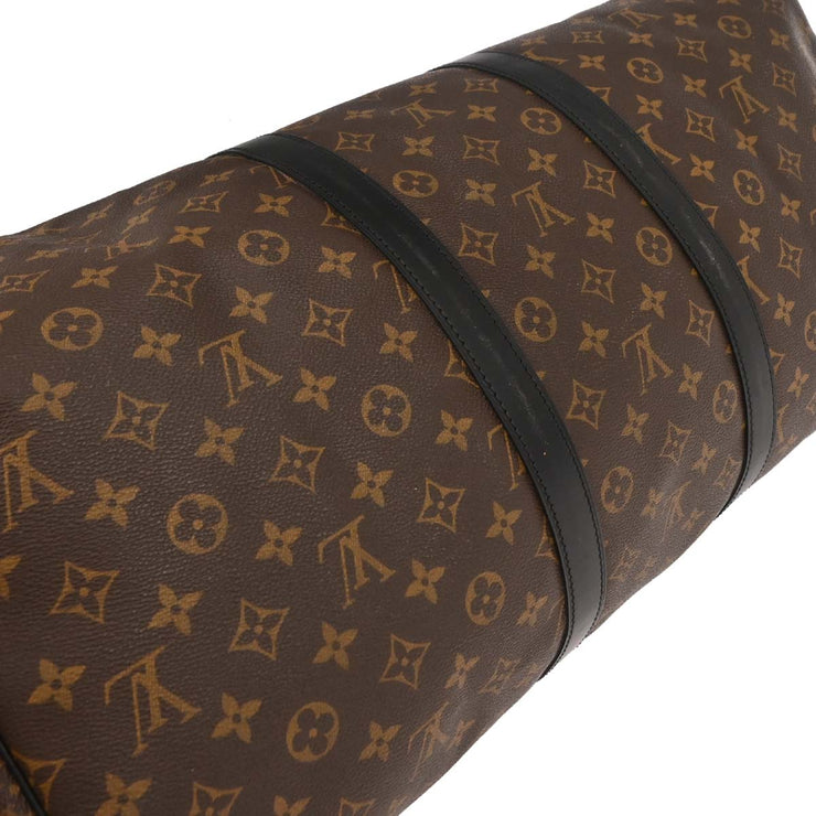 Louis Vuitton Monogram Macassar Keepall Bandouliere 55 M56714 DU0120 187097