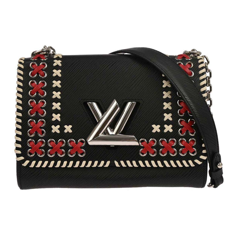 Louis Vuitton Black Epi Twist MM Shoulder Bag M42778 FL2186 187103