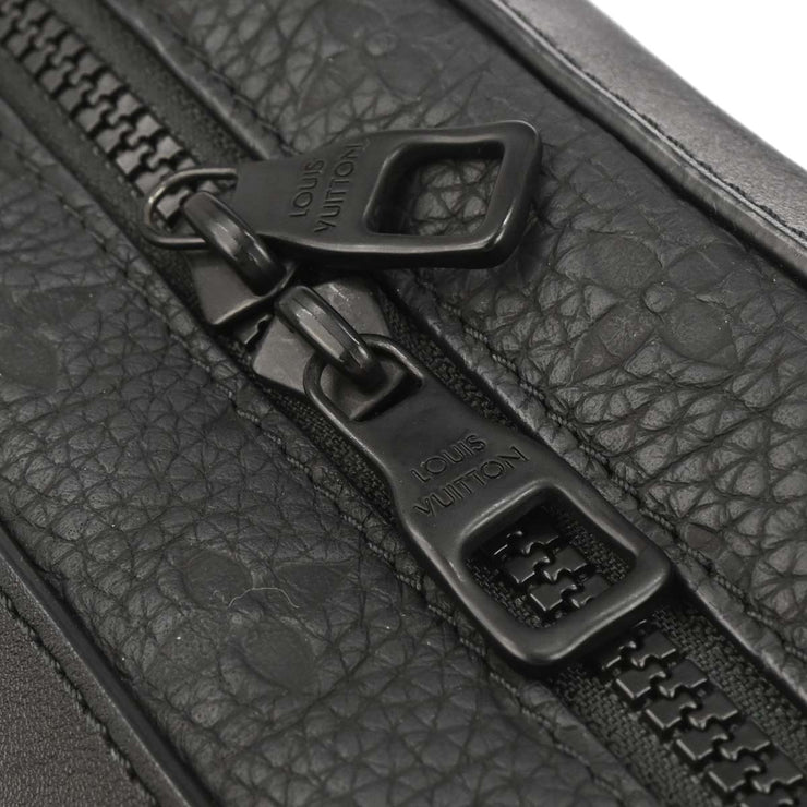 Louis Vuitton Black Taurillon Soft Trunk Shoulder Bag M53288 DU5108 187104