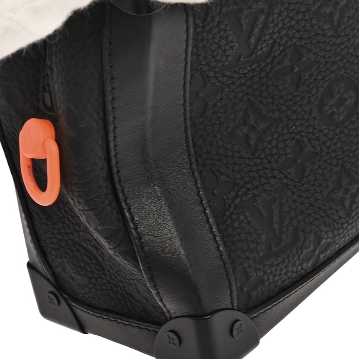 Louis Vuitton Black Taurillon Soft Trunk Shoulder Bag M53288 DU5108 187104