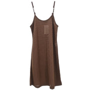 Gucci Camisole Dress Brown n.883 del26-11-1973 #38 191941