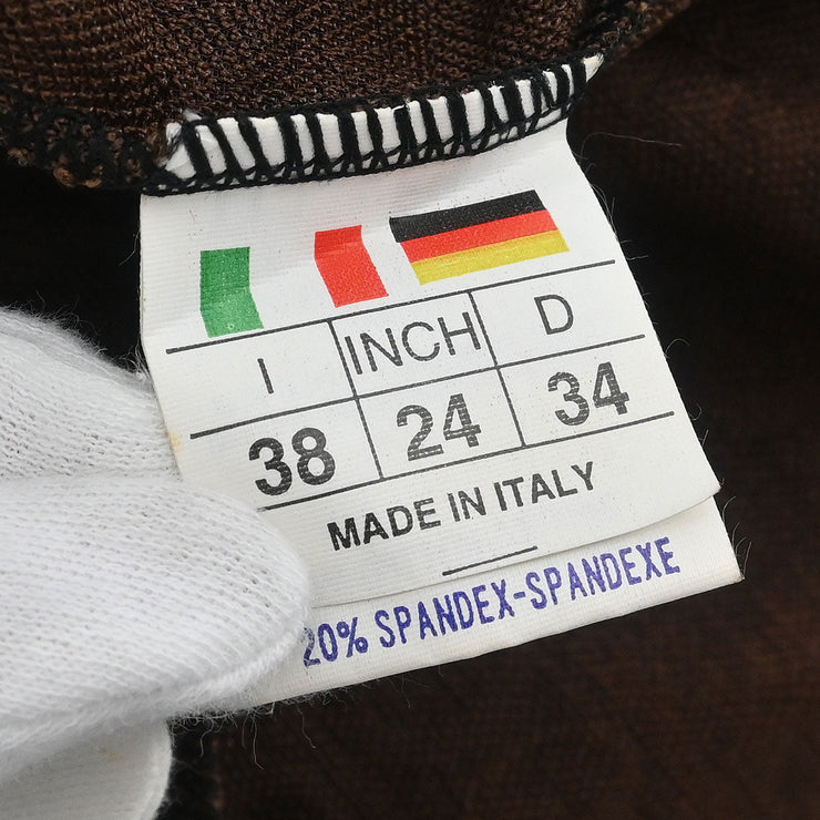 Gucci Camisole Dress Brown n.883 del26-11-1973 #38 191941