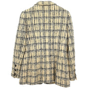 Chanel Single Breasted Jacket Off-white 95P #42 192263
