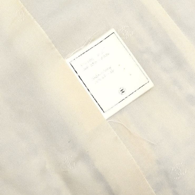Chanel Single Breasted Jacket Off-white 95P #42 192263