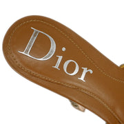 Christian Dior * Sandals Shoes Beige Wood 11 05 #36 1/2 192307