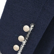 Chanel Jacket Navy 05C #46 192689