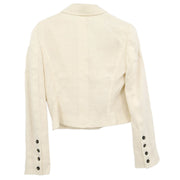 Chanel Single Breasted Jacket White 192700